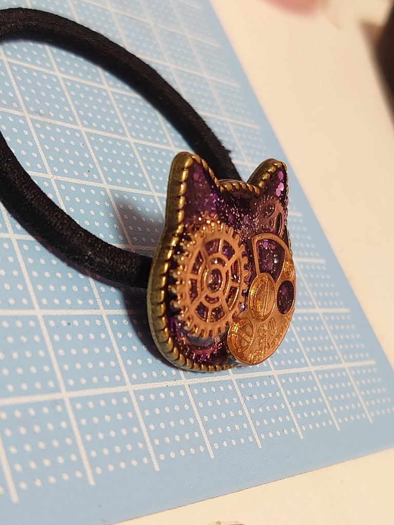 【ヘアゴム】機械仕掛けの猫