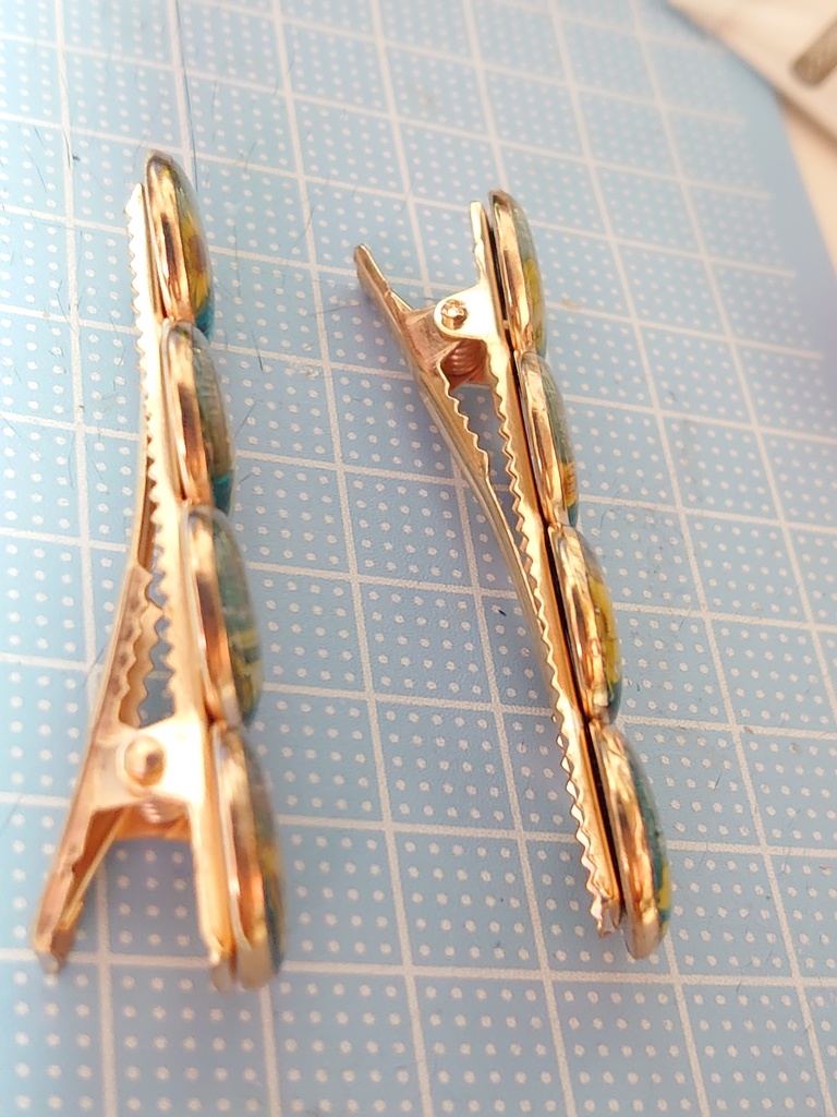 【ヘアクリップ】ヒマワリの海ペアセット