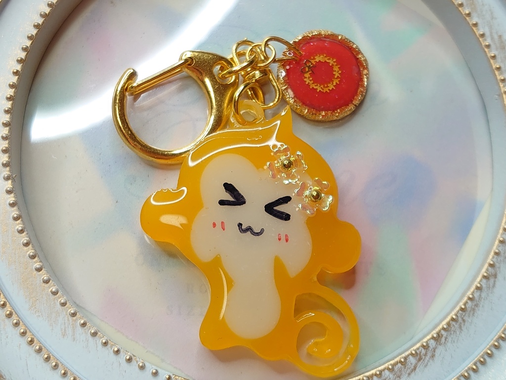 【キーホルダー】おさるさん(金木犀イメージ)