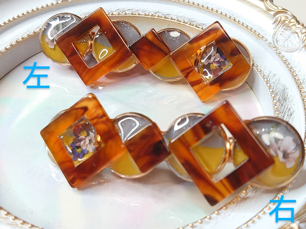 【ヘアクリップ】秋色ヘアクリップ