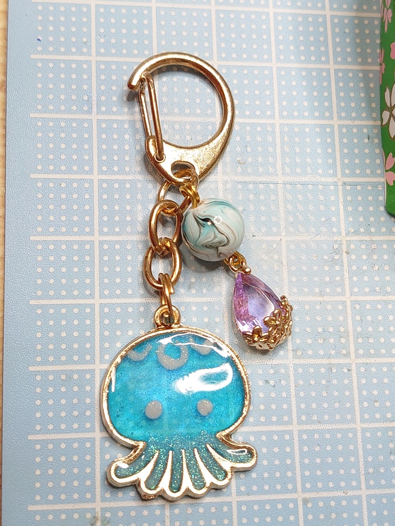 【キーホルダー】ゆーるりクラゲさん