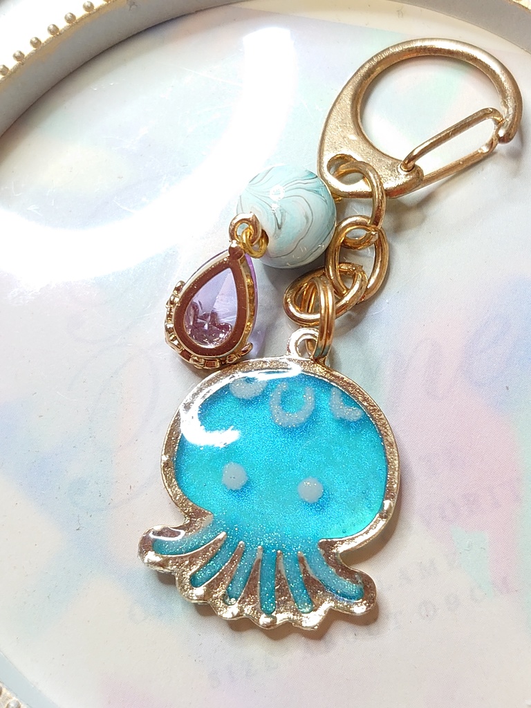 【キーホルダー】ゆーるりクラゲさん