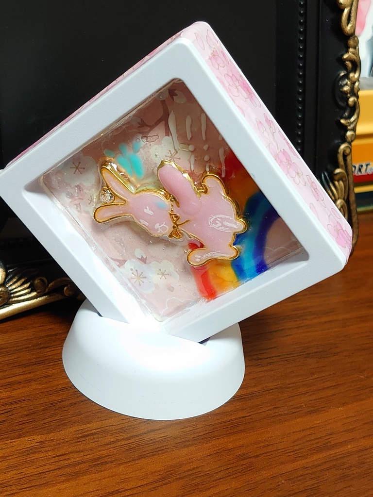 兎デザインの可愛い置物ちゃん