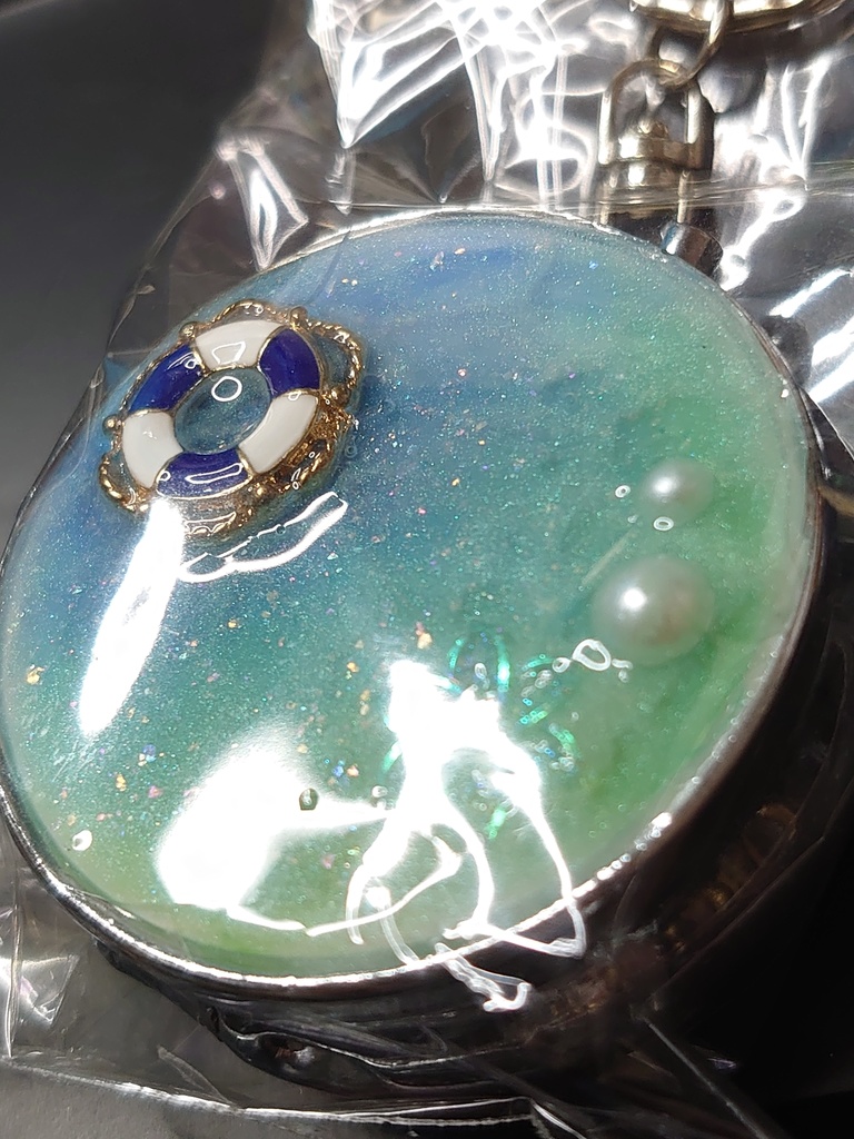 マリン携帯灰皿キーホルダー(ブルー)