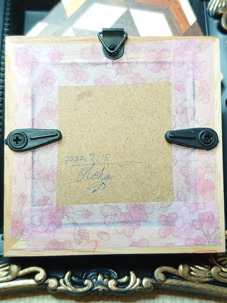 【額縁】虹をかける福鶴