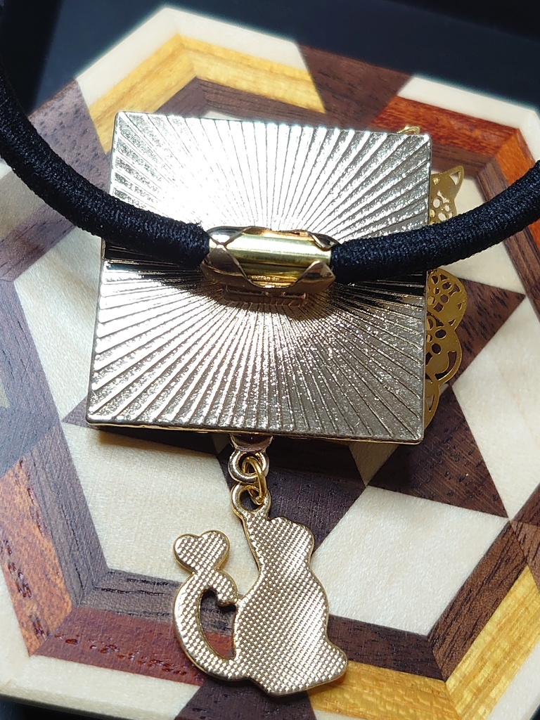 蝶と猫とお花と…なヘアゴム