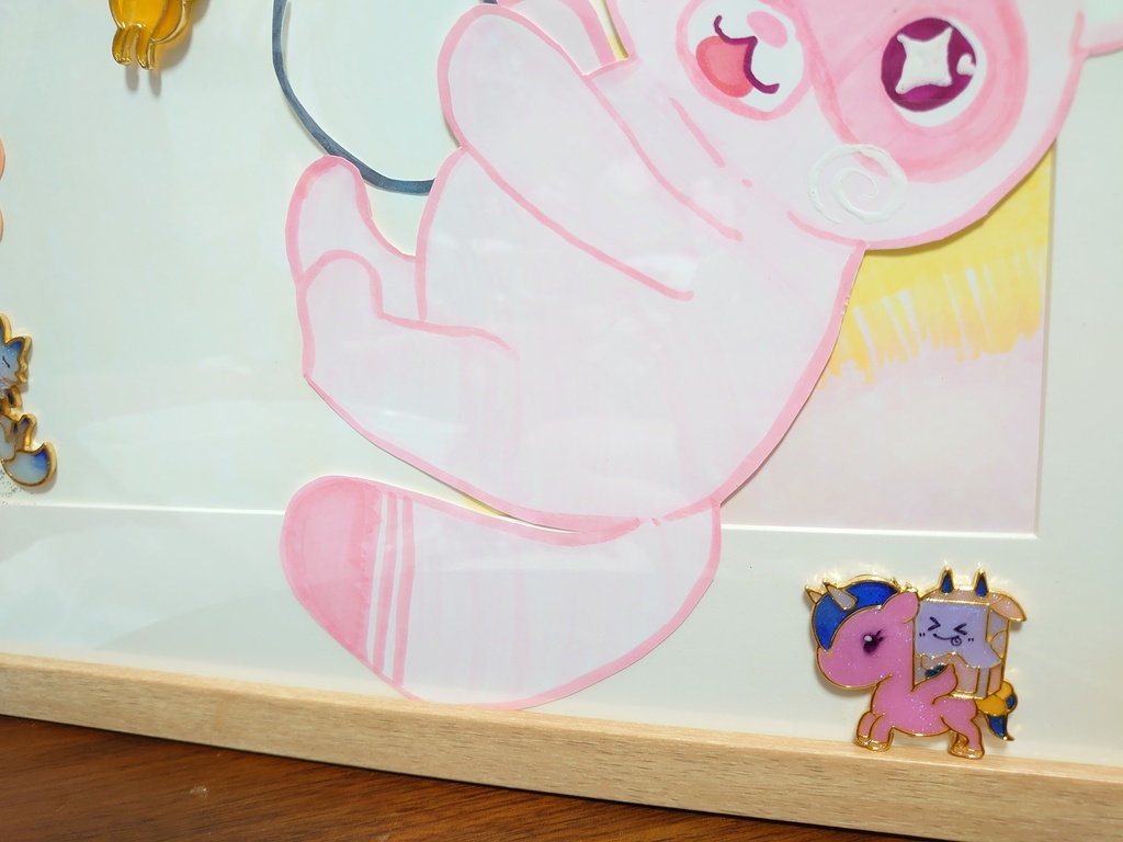 yumeかわ くまとたぬき 大額縁