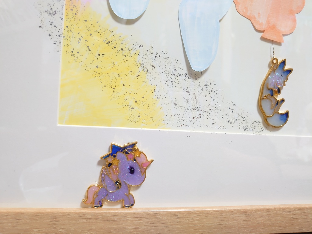 yumeかわ くまとたぬき 大額縁