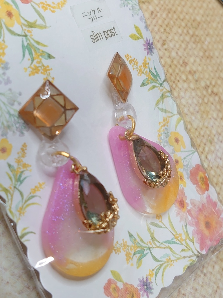 雫ピアスB(ニッケルフリー)