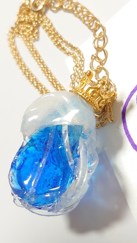 海月と雫のネックレス(男女兼用)