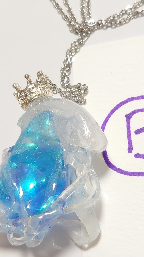 海月と雫のネックレス(男女兼用)