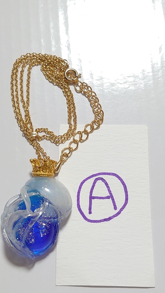 海月と雫のネックレス(男女兼用)