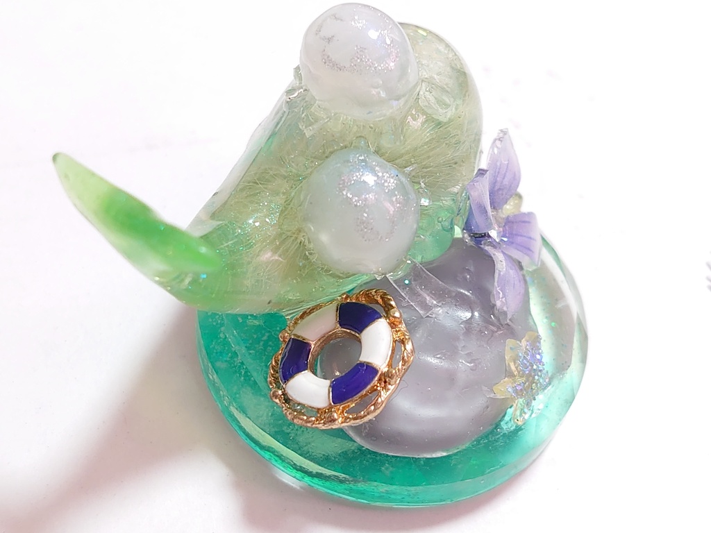 クジラと仲間たちの置物