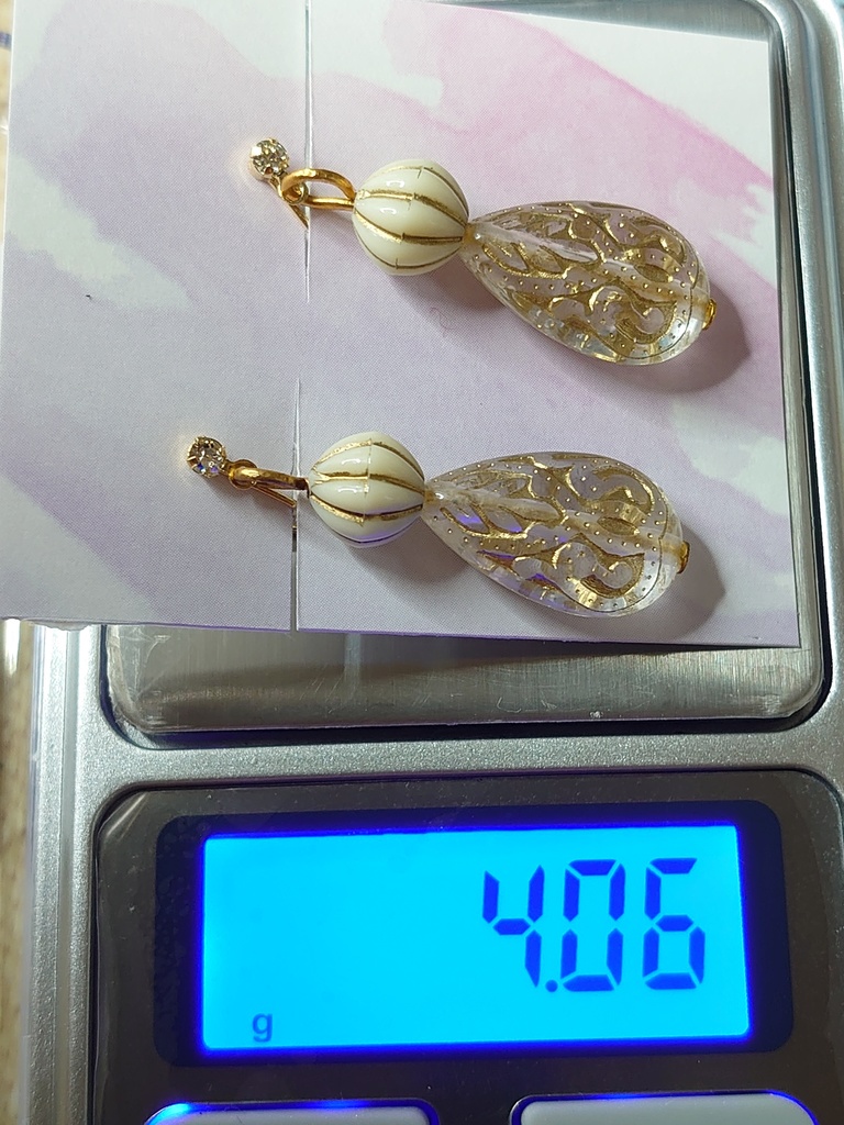 チェコビーズ イヤリング