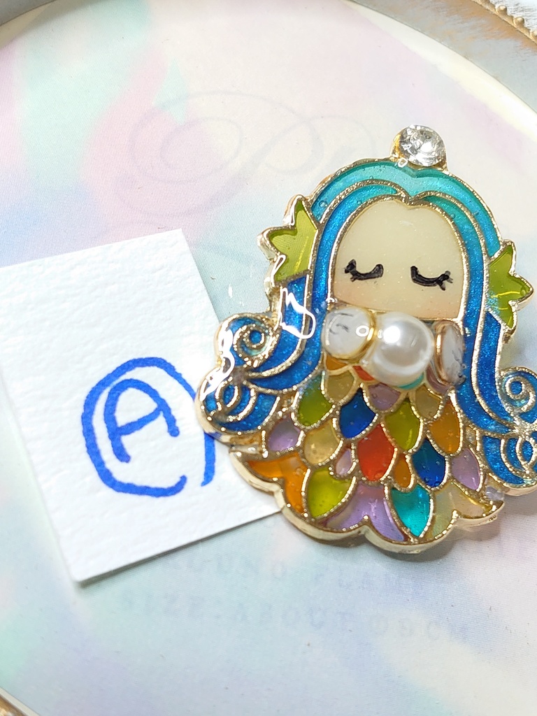 アマビエ様 ブローチ