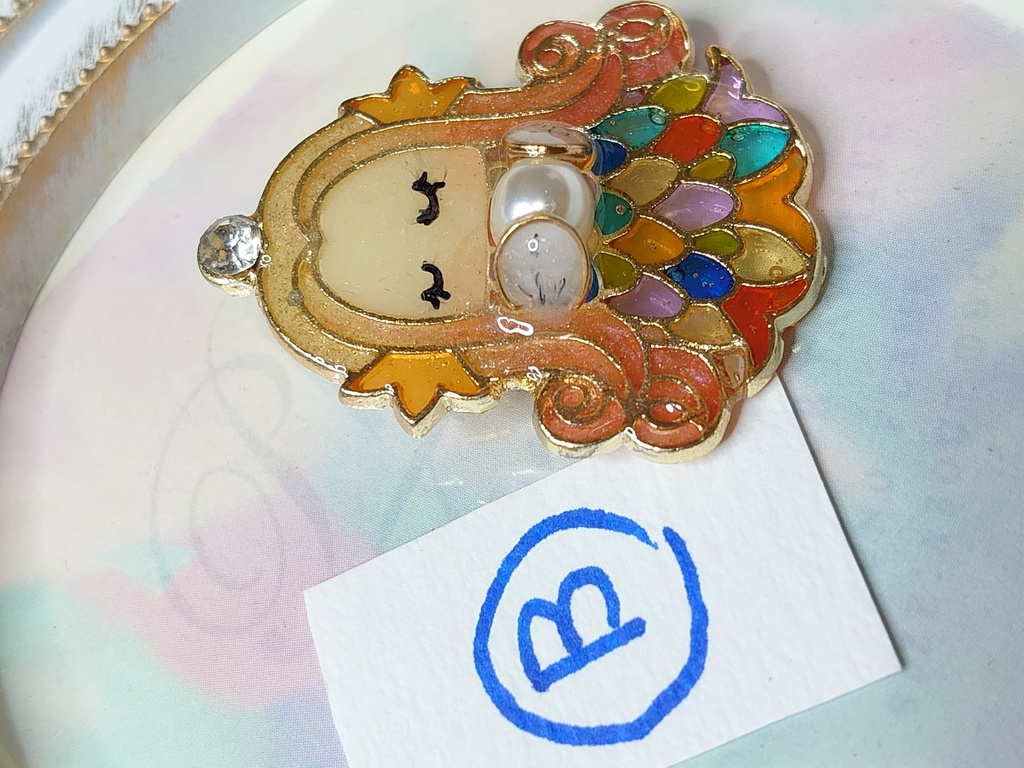 アマビエ様 ブローチ