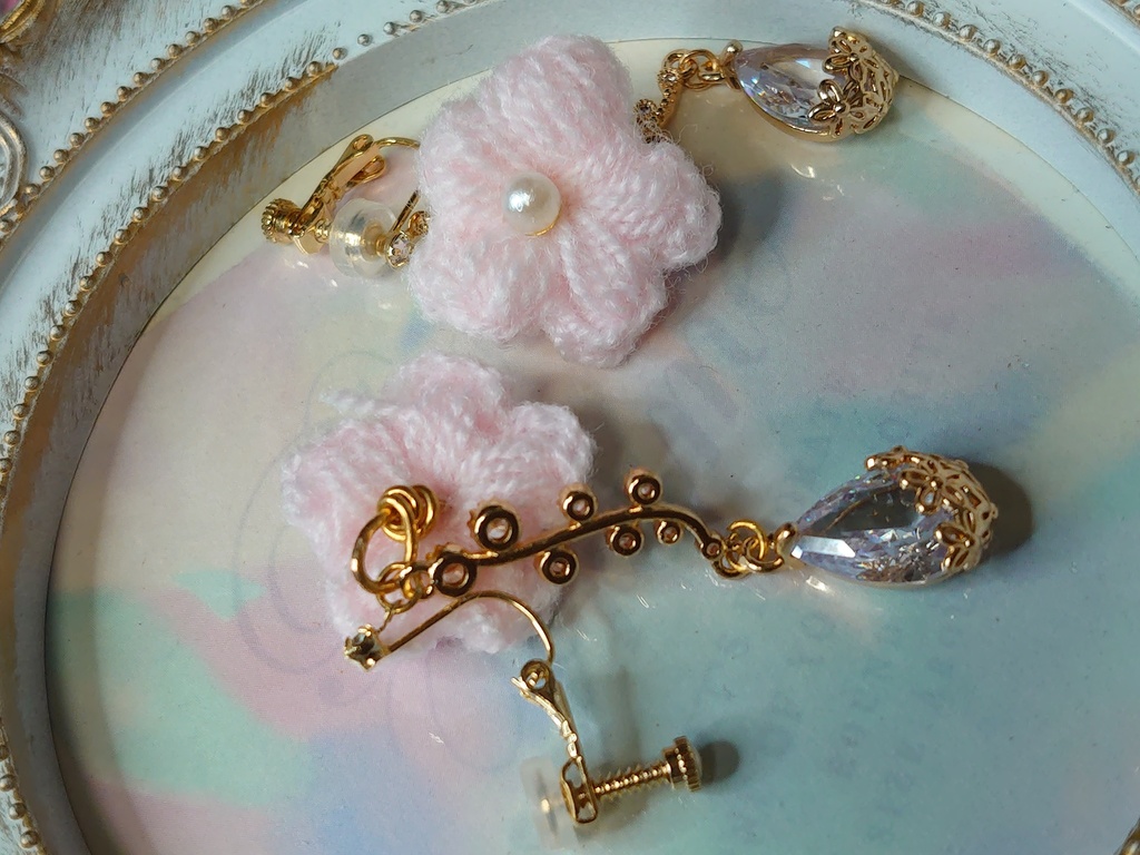 お花ゆらゆら イヤリング