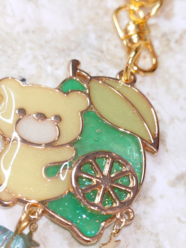 クマのシトラスの雫キーホルダー