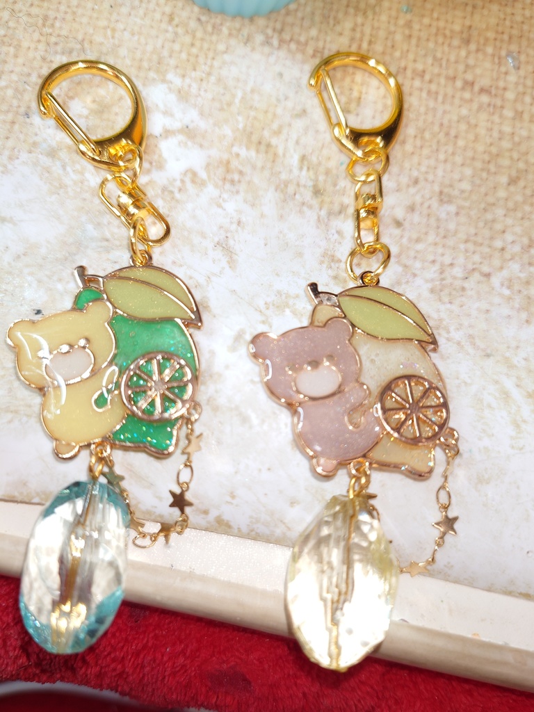 クマのシトラスの雫キーホルダー