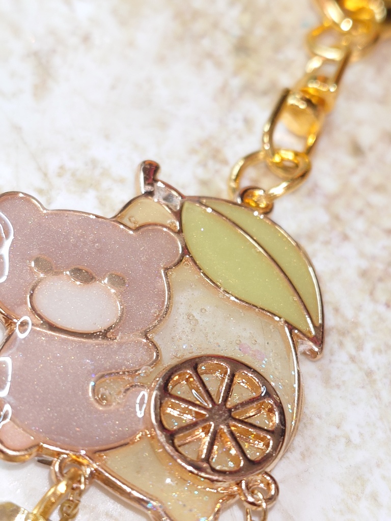 クマのシトラスの雫キーホルダー