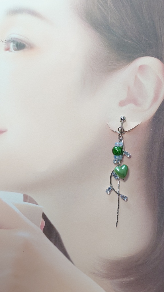 はーとゆらゆらイヤリング