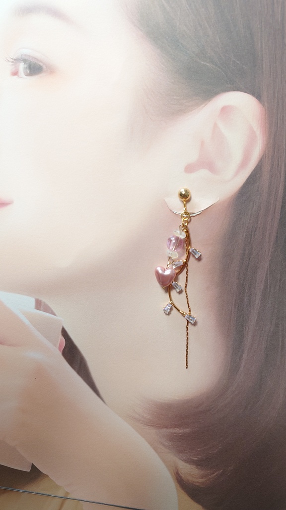 はーとゆらゆらイヤリング