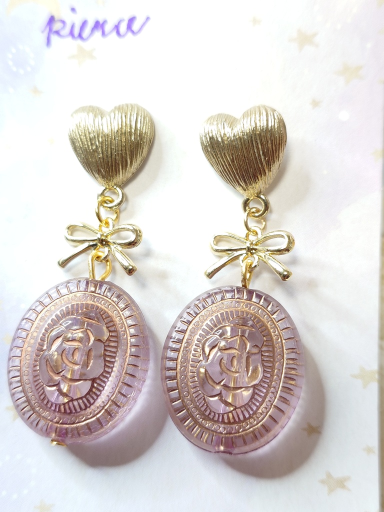 ローズハートのピアス