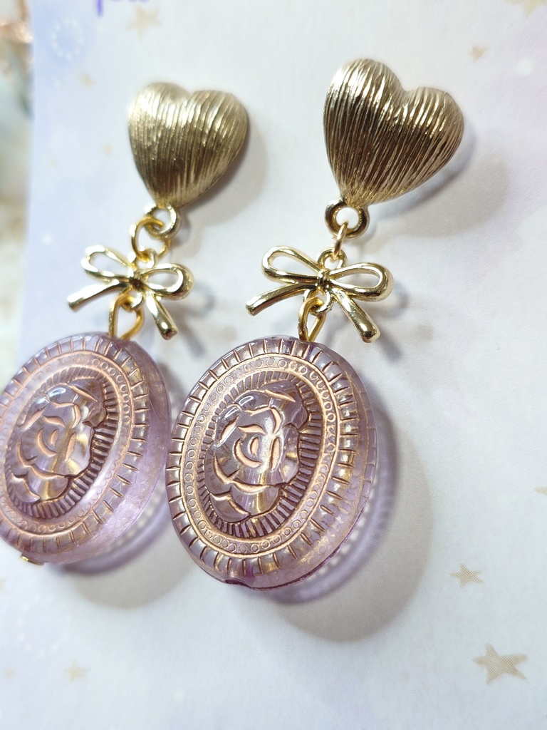 ローズハートのピアス