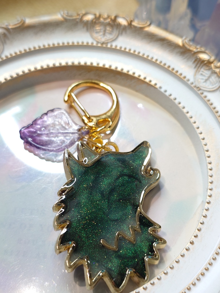 リーフ狼のキーホルダー