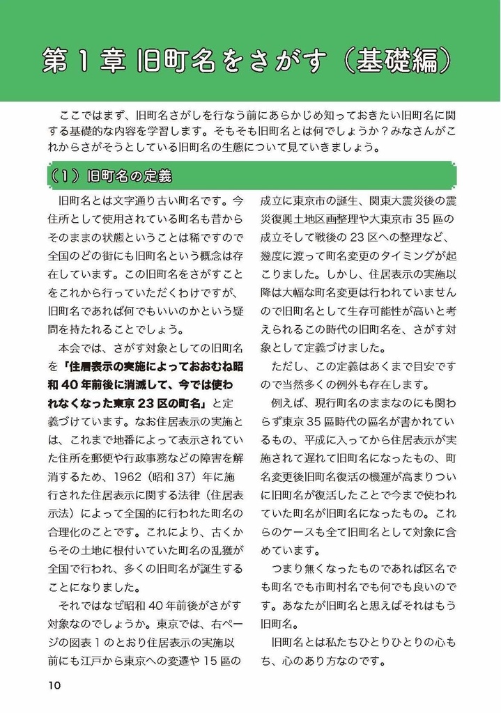 旧町名をさがす会 入会のご案内