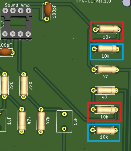 ヘッドホンアンプ 基板 黒響-type AHPA