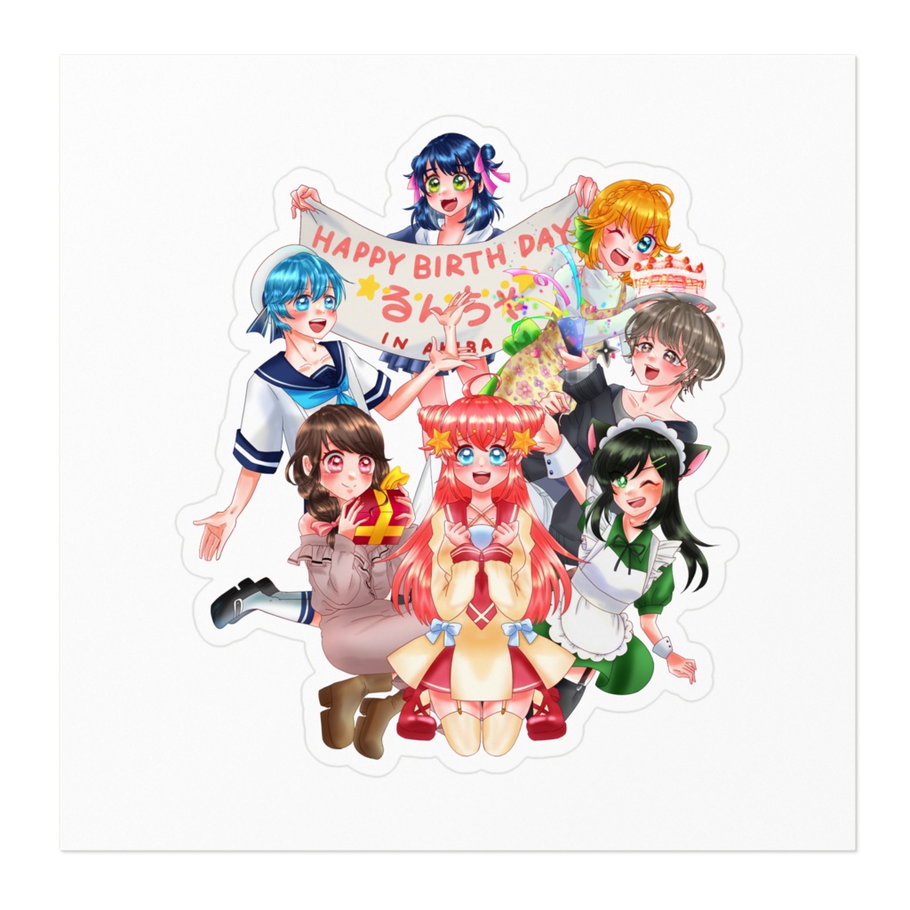 アキバBD掲載記念ステッカー/BDパーティ(集合ver.)