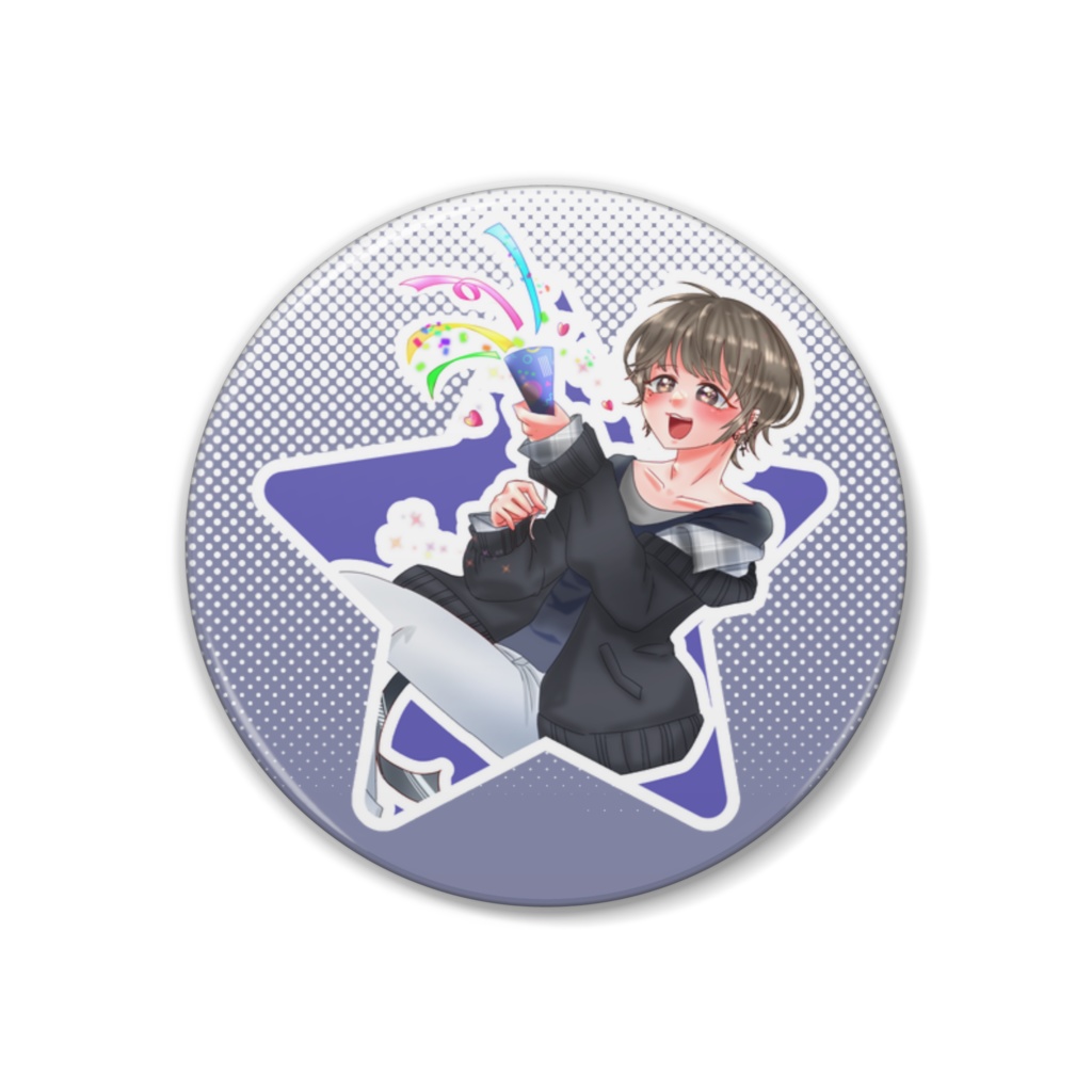 アキバBD掲載記念缶バッジ/BDパーティ(ソロver.)