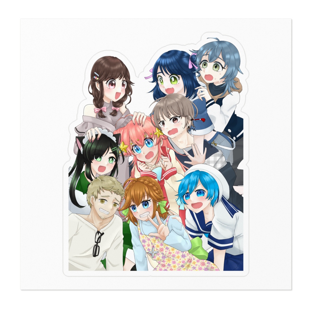 アキバBD掲載記念ステッカー/飲み会(集合ver.)