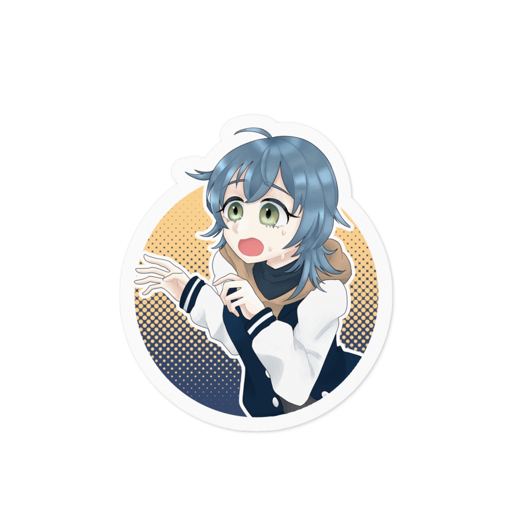 アキバBD掲載記念ステッカー/飲み会(ソロver.)