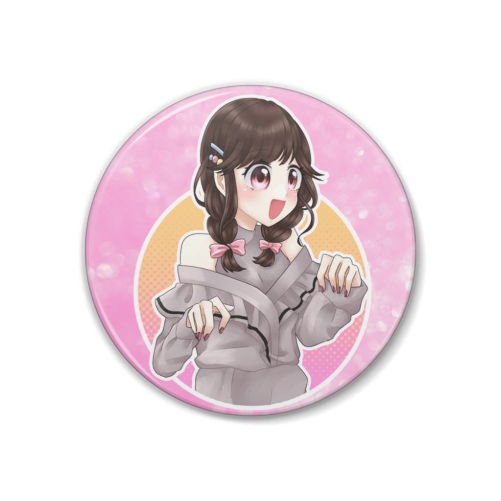 アキバBD掲載記念缶バッジ/飲み会(ソロver.)