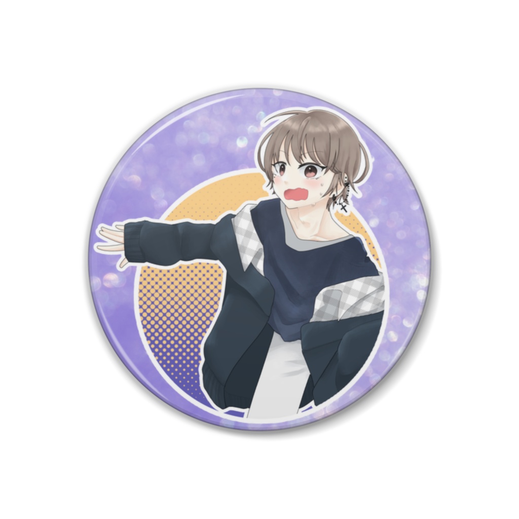 アキバBD掲載記念缶バッジ/飲み会(ソロver.)