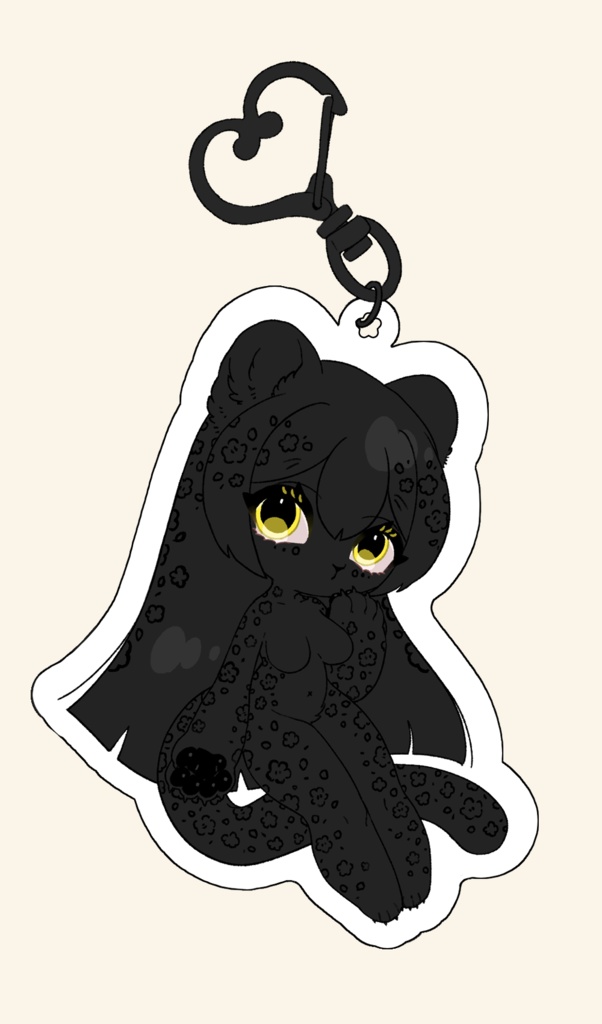 黒ジャガちゃんアクリルキーホルダー