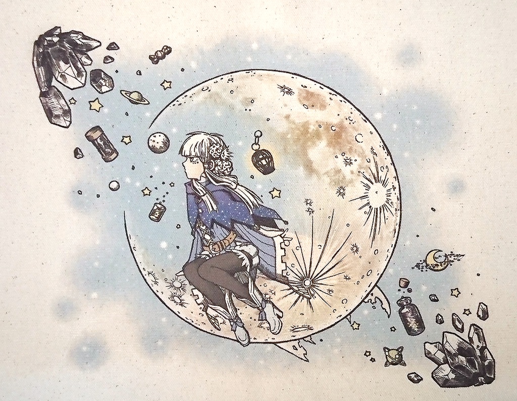 星と氷の魔女のトートバッグ