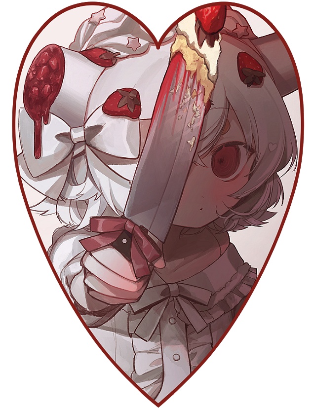 ハート型アクリルキーホルダー