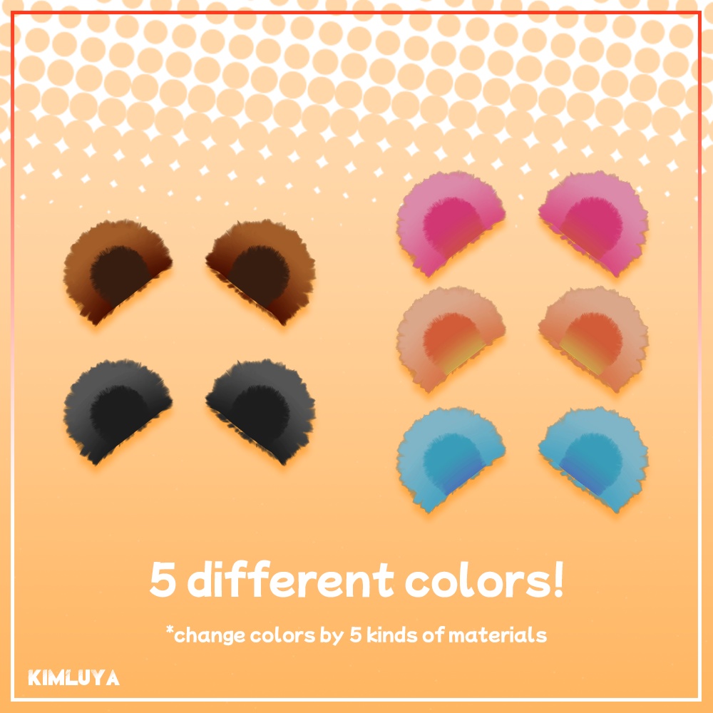 【PB対応】 くまの耳 Cute Bear ears