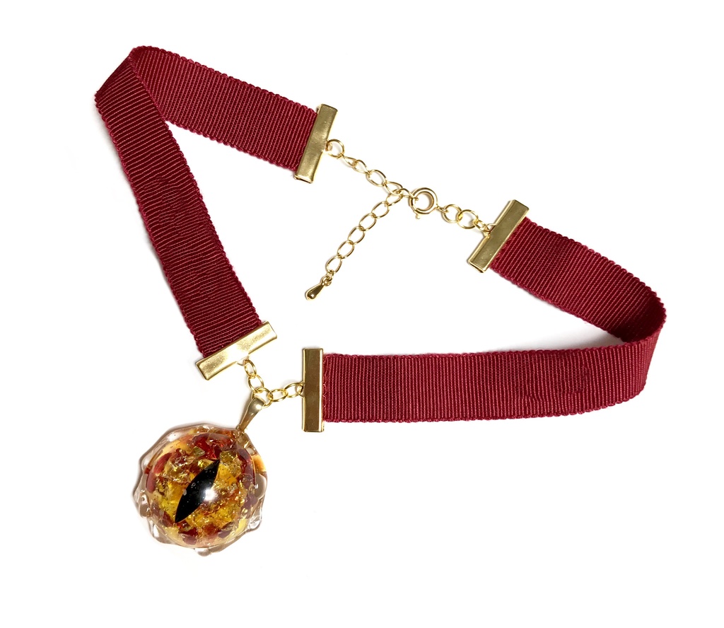 ใๅฑ็คบใ"Eye Eye Hastur" Ribbon Choker