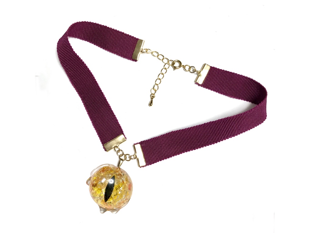 ใๅฑ็คบใ"Eye Eye Hastur" Ribbon Choker