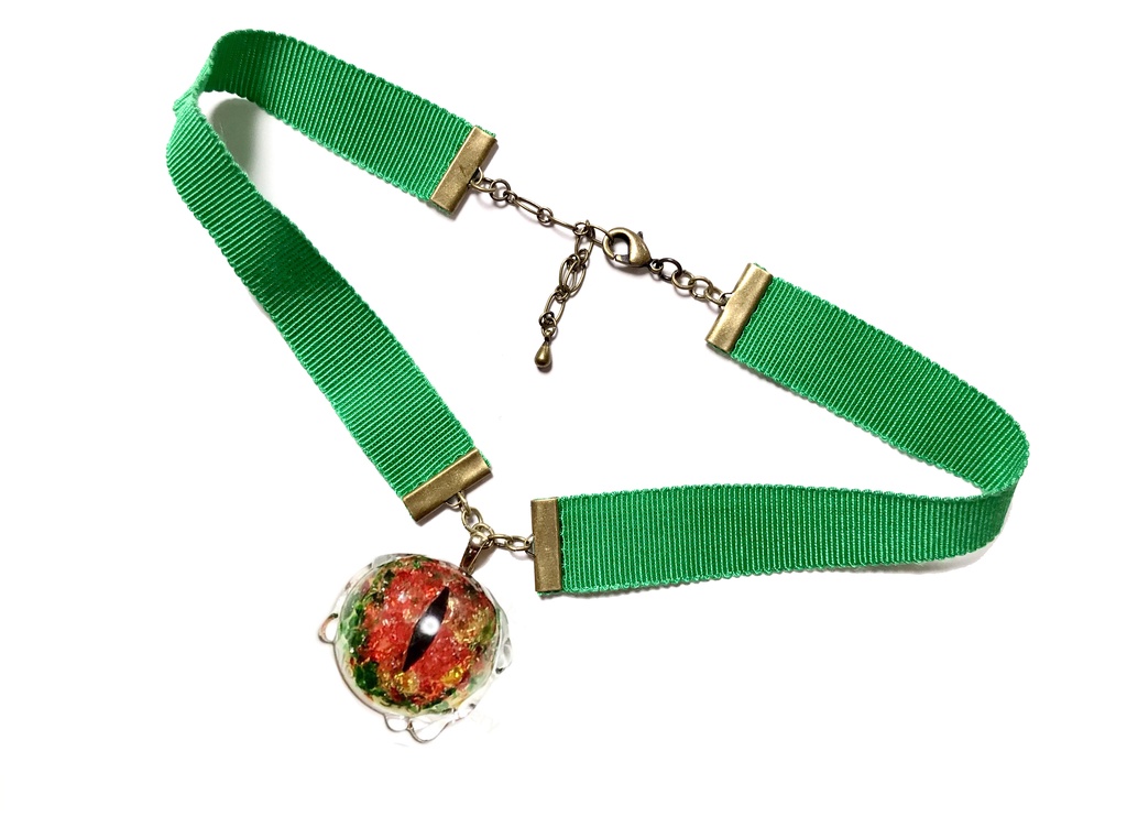 ใๅฑ็คบใ"Eye Eye Hastur" Ribbon Choker