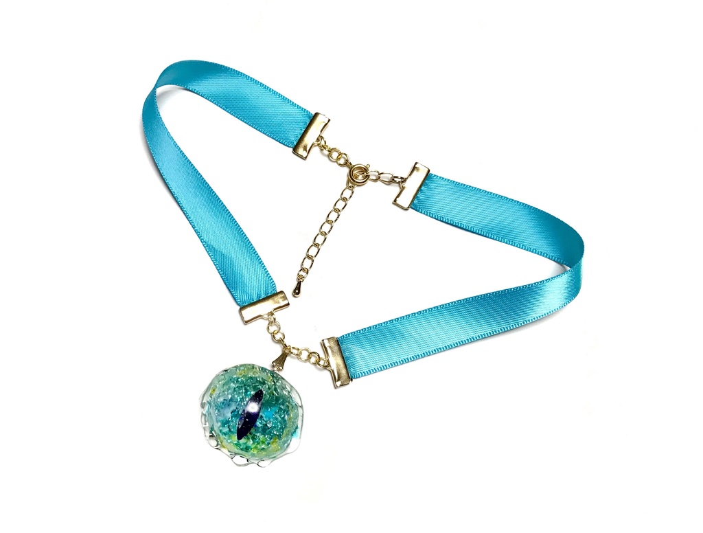 ใๅฑ็คบใ"Eye Eye Hastur" Ribbon Choker