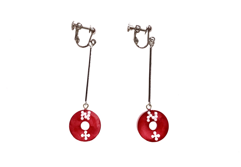 【展示】「ノートンの落しもの」ロングピアス