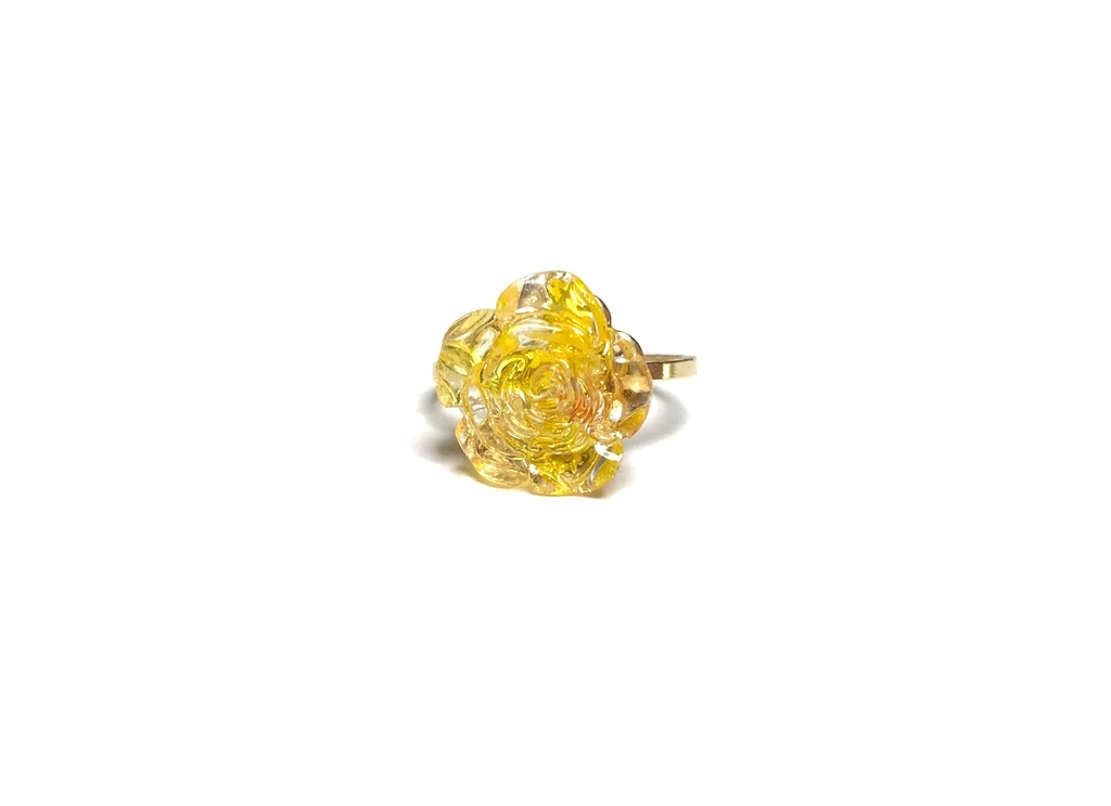 【展示】黄バラの骸 Pinky Rings