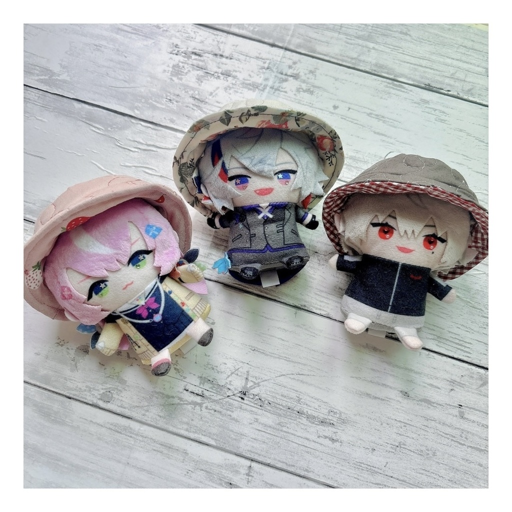 ハート刺繍のバケハ