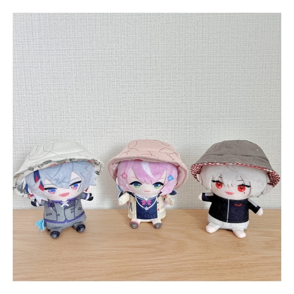 ハート刺繍のバケハ