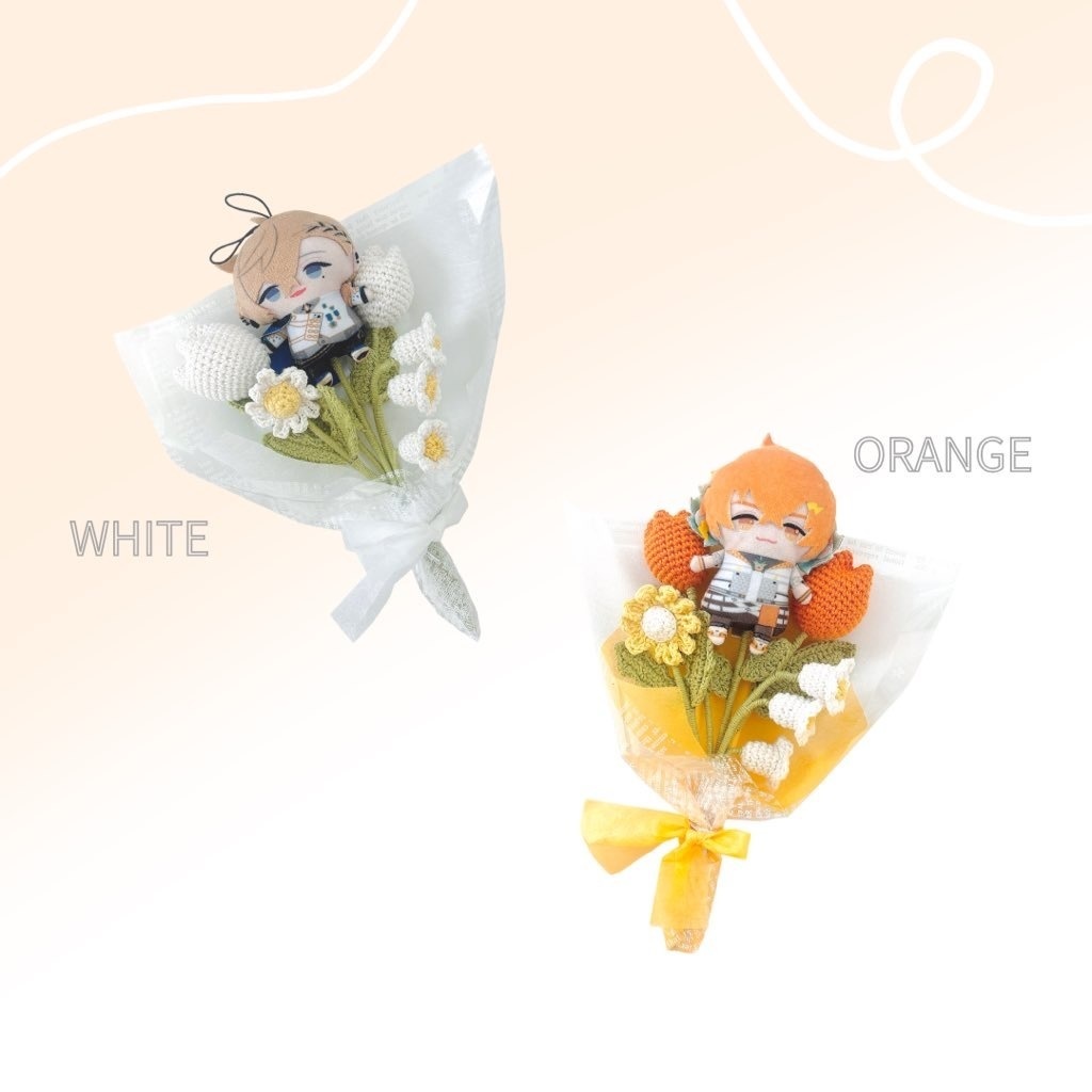 Flower bouquet〈ORANGE/WHITE/GREEN〉